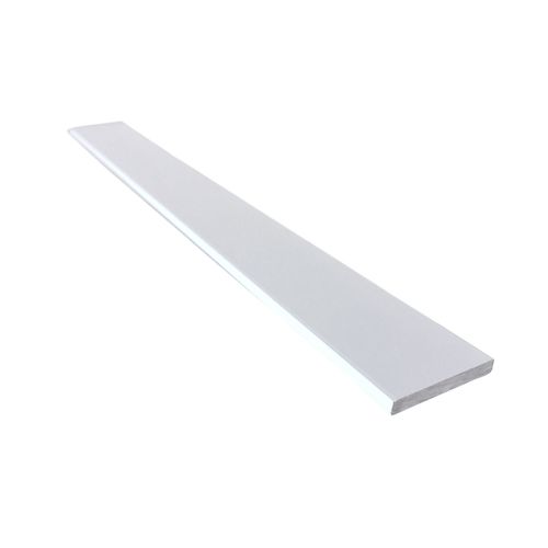 Perfil Chato 12,7x3,18mm 1m Alumínio Branco