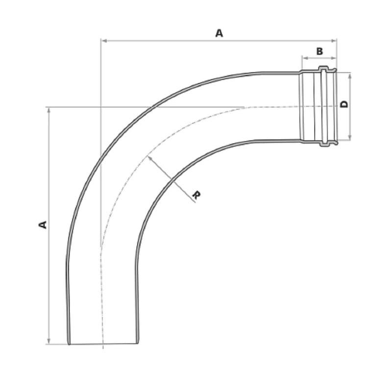 Curva-90-Longa-Esgoto-Serie-Normal-PVC-DN-50-Fortlev