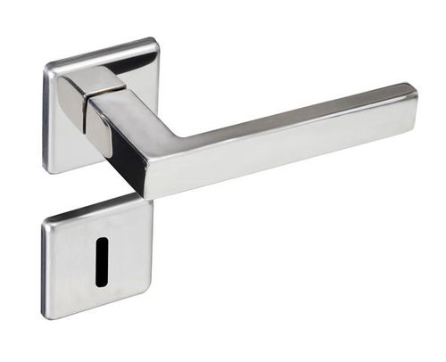 Fechadura Interna Roseta Quadrada Barra 940-90 55mm Inox Polido