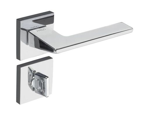 Fechadura Banheiro Roseta Quadrada Sara 502-90 55mm Zamac Cromada