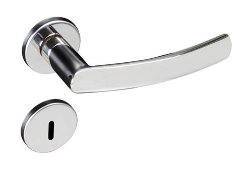 Fechadura Interna Roseta Redonda Luma 582-90 55mm Inox Polido