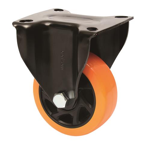 Rodízio Fixo Placa 4" de Pu Injetado