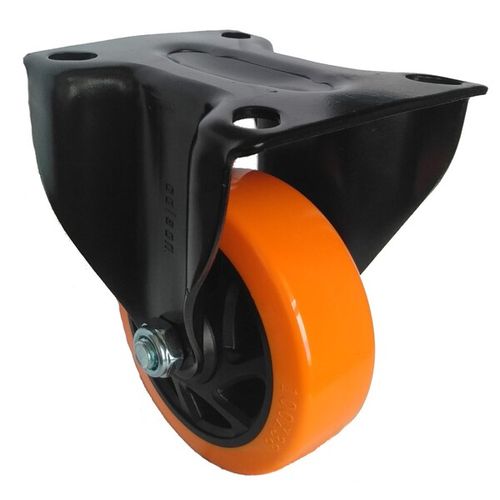 Rodízio Fixo Placa 6" de Pu Injetado