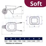 Carrinho-de-Mao-Aco-Gordini-Soft-PCI-Desmontado-Vermelho-45L-Esfera