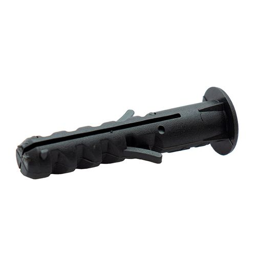 Bucha Plástica Com Aba 6mm 100 Peças