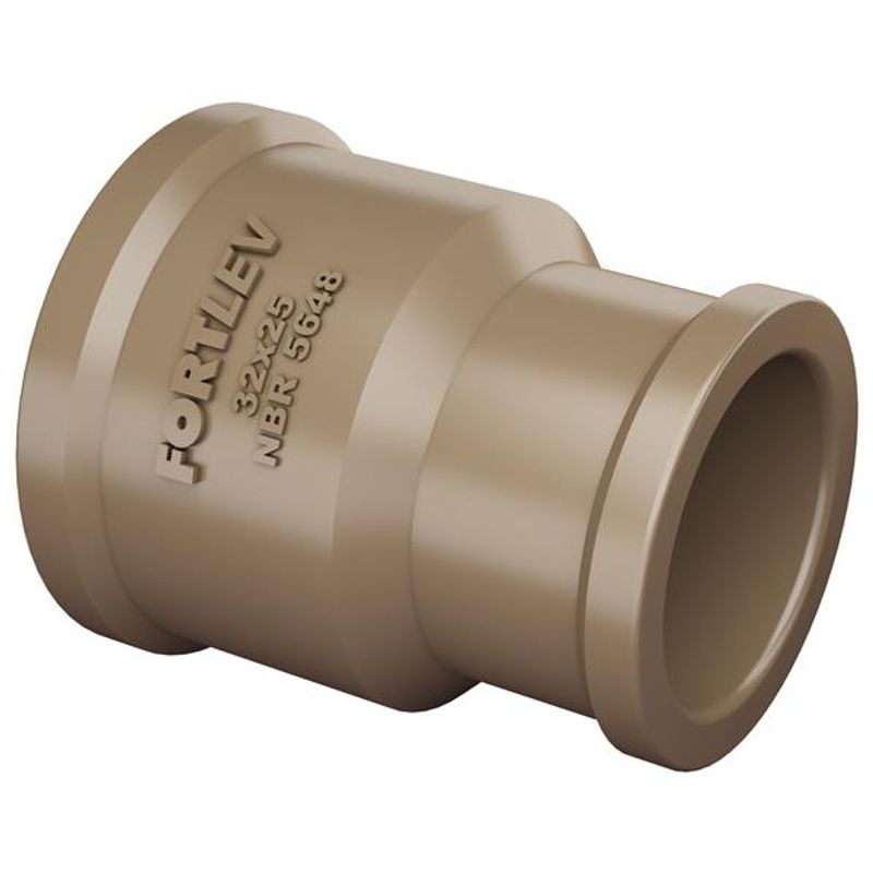 Luva-de-Reducao-Soldavel-PVC-32mm-x-25mm-Fortlev