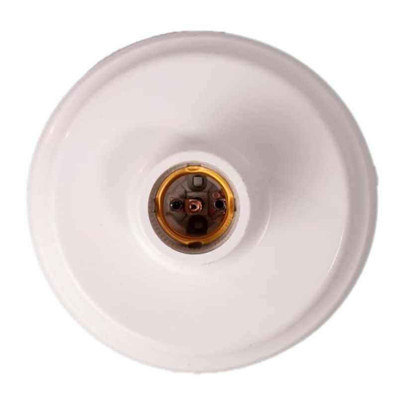 Plafonier-Plastico-Redondo-Foxlux-Soquete-Porcelana-1XE27-Branco
