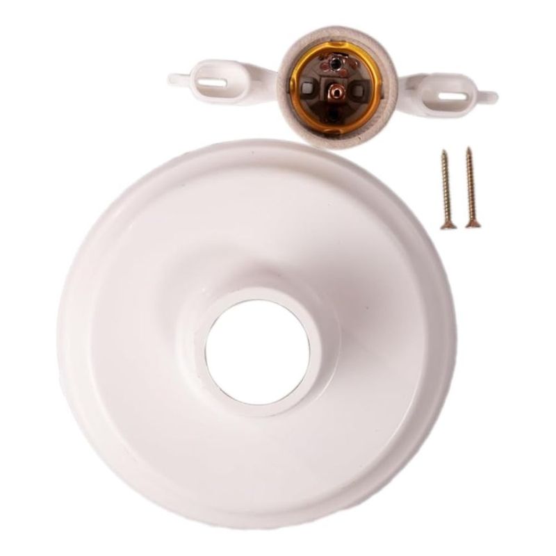 Plafonier-Plastico-Redondo-Foxlux-Soquete-Porcelana-1XE27-Branco