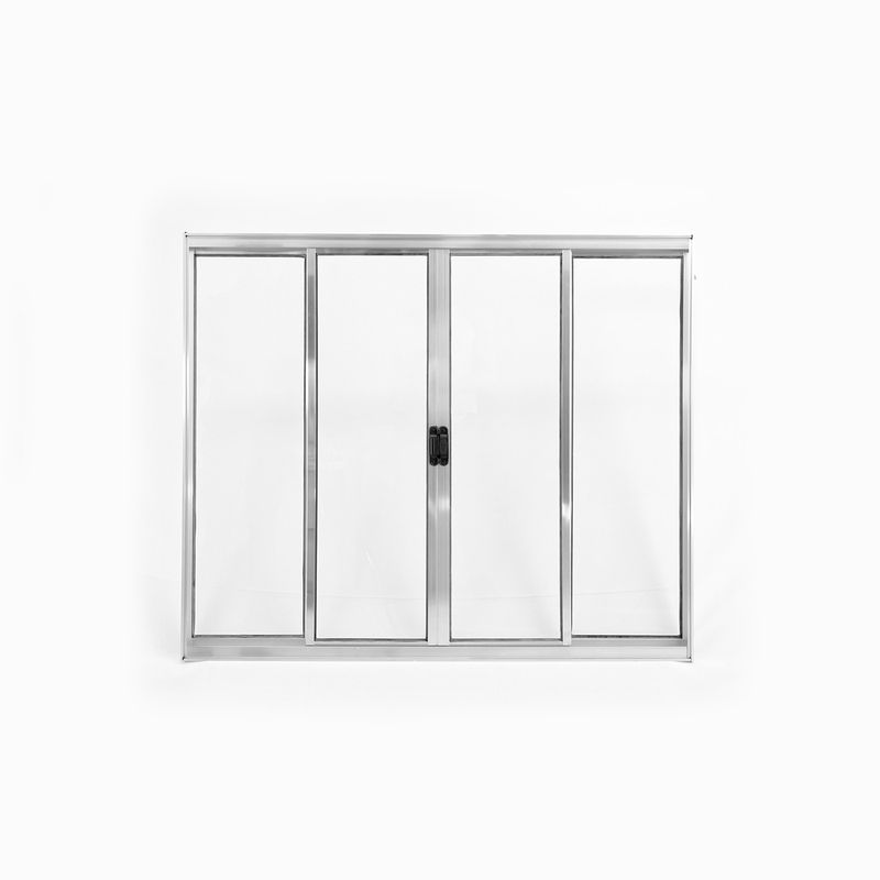 Janela-de-Correr-4-Folhas-sem-Grade-Aluminio-Brilhante-120x200cm