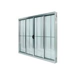 Janela-de-Correr-4-Folhas-com-Grade-Aluminio-Brilhante-120x200cm