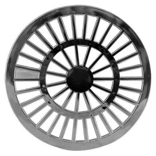 Grelha Redonda PVC Cromada 15cm DN150 Luconi
