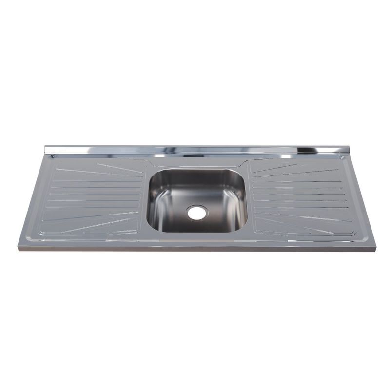 Pia-para-Cozinha-430-Aco-Inox-120x52cm-com-Cuba-Central