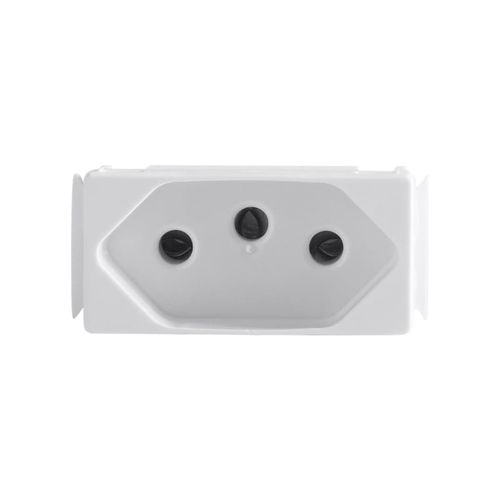 Módulo Tomada 2P+T 10A/250V Branco Aria