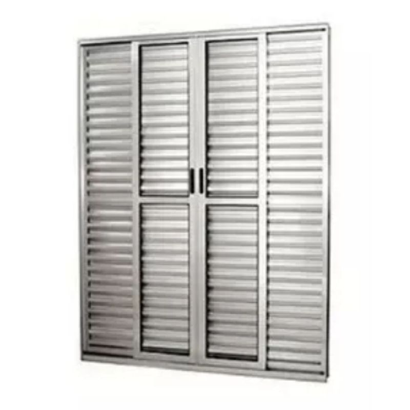 Porta-Balcao-Veneziana-6-Folhas-Vidro-Liso-Aluminio-Branco-210x150cm
