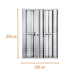 Porta-Balcao-Veneziana-6-Folhas-Vidro-Liso-Aluminio-Branco-210x150cm