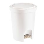 Lixeira-Redonda-com-Pedal-66L-Branca-com-Tampa-Sanremo