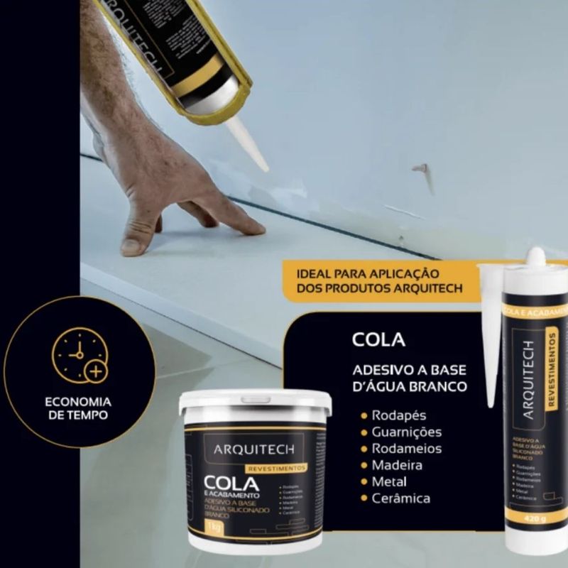 Cola-PU-Acrilica-para-Rodapes-e-Molduras-Base-D-agua-1Kg