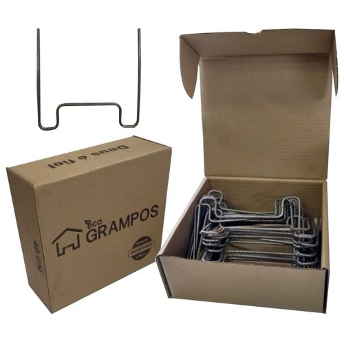 Grampos para Caixaria Concreto 11,5cm Caixa com 40 Unidades Ecogrampos