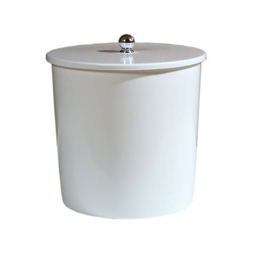 Lixeira Multiuso 5,5L Branca com Tampa Alupox