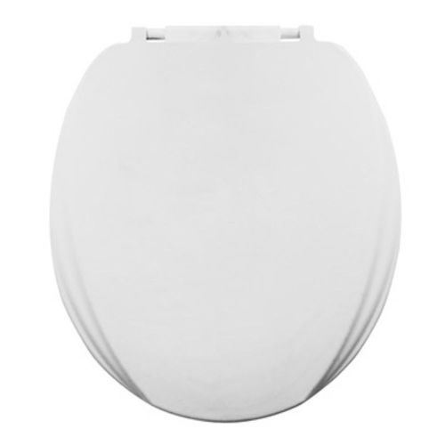 Assento Sanitário Convencional Almofadado Slim PP Oval Branco