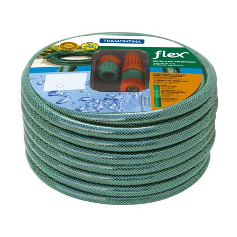 Kit-Mangueira-Reforcada-Esguicho-Conector-Verde-20m-1-2--Tramontina