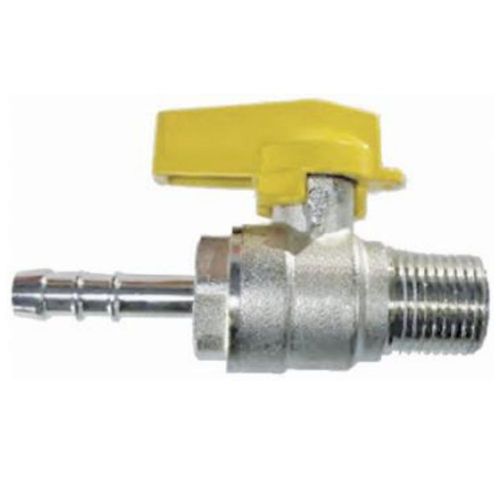Válvula de Esfera Gás Macho BSP Borboleta 1/2x3/8" Espigão Emmeti