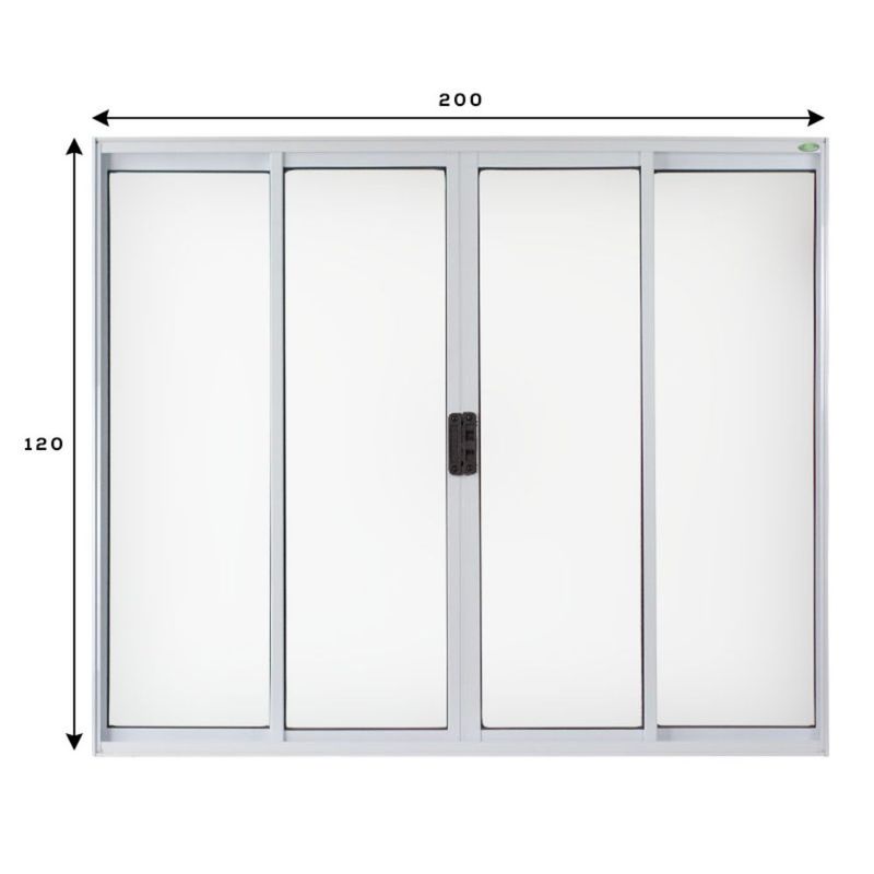 Janela-de-Correr-4-Folhas-sem-Grade-Aluminio-Branco-120x200cm