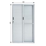 Porta-Balcao-Veneziana-3-Folhas-Vidro-Liso-Aluminio-Branco-210x150cm