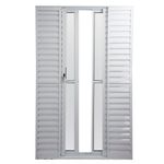 Porta-Balcao-Veneziana-6-Folhas-Vidro-Liso-Aluminio-Branco-210x150cm