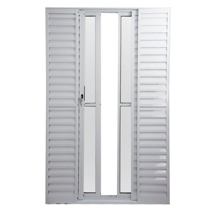 Porta-Balcao-Veneziana-6-Folhas-Vidro-Liso-Aluminio-Branco-210x150cm