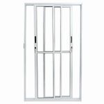 Porta-de-Correr-3-Folhas-Vidro-Liso-Aluminio-Branco-210x120cm