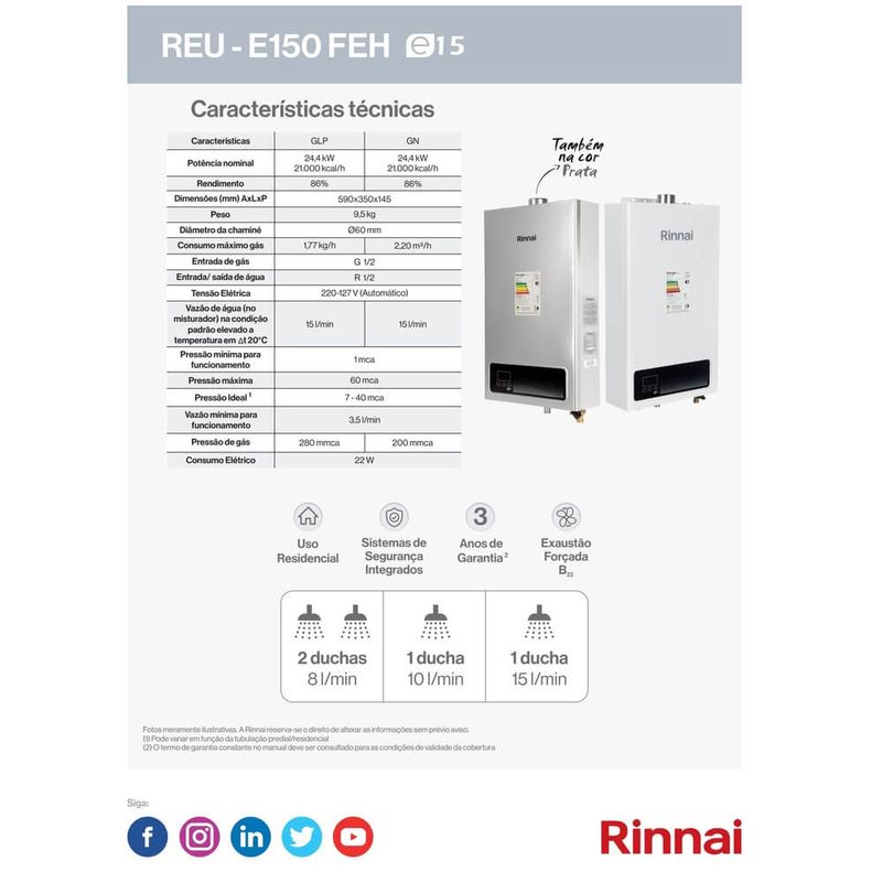 Aquecedor-de-Agua-a-Gas-GN-15L-E15-FEHBN8-Digital-Bivolt-Rinnai