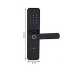 Fechadura-Digital-de-Embutir-com-Biometria-e-Wifi-DE4000B-Preto