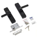 Fechadura-Digital-de-Embutir-com-Biometria-e-Wifi-DE4000B-Preto