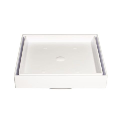 Ralo Invisível Quadrado Branca 15x15cm Estrela