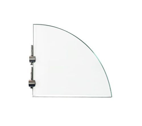 Porta Shampoo Canto para Banheiro 20x20cm Vidro