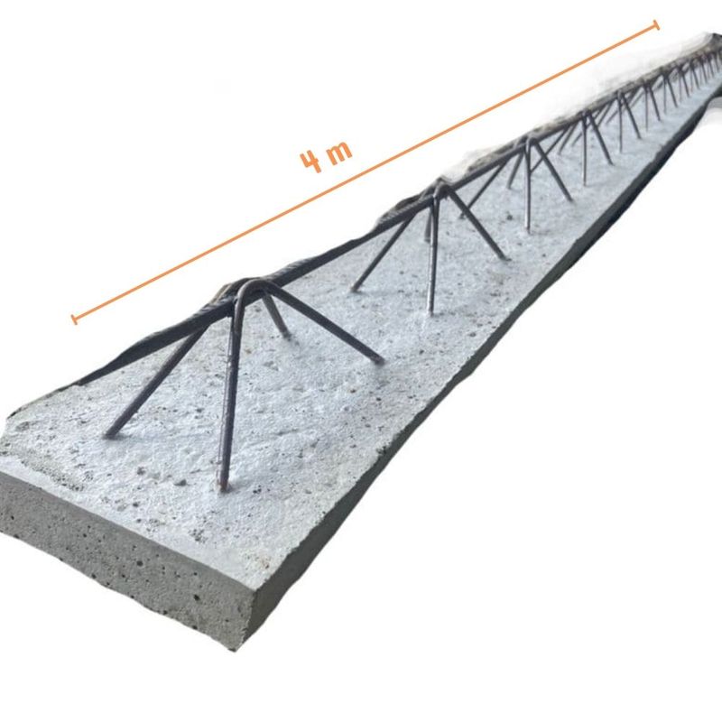 Vigota-Trelicada-Aco-e-Concreto-para-Laje-H8-4m-TRX
