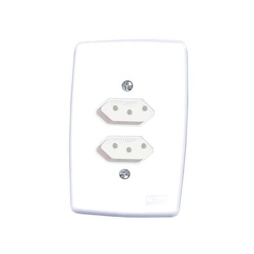 Conjunto 2 Tomadas 2P+T 20A/250V 4x2 Branco Finesse