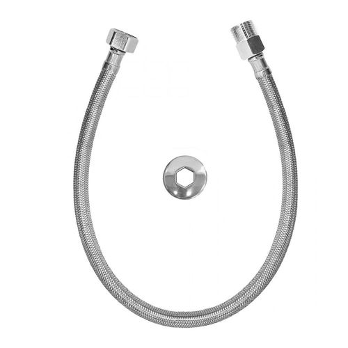 Engate Flexível Metálico Macho Fêmea 40cm 1/2" Esteves