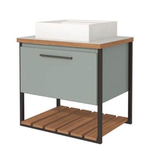 Gabinete para Banheiro Vitta Metalon Pistache 80cm