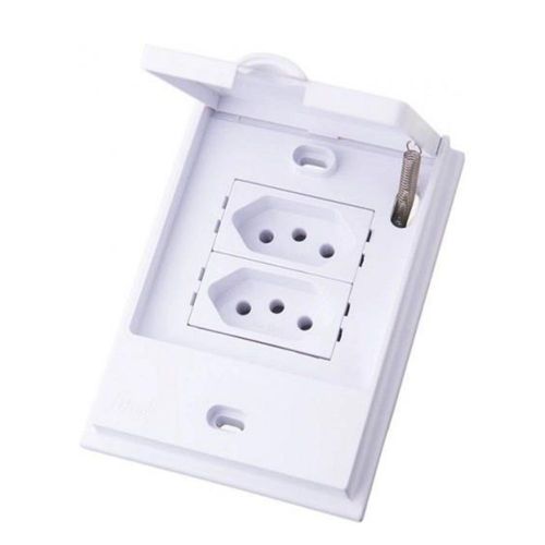 Tomada 2P+T 20A Dupla com Proteção IP54 para Áreas Externas BL´Acqua