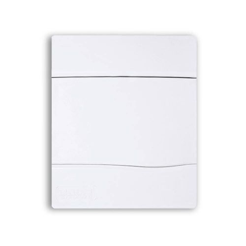 Quadro PVC Disjuntor Embutir sem Barramento para 5 Disjuntores Branco