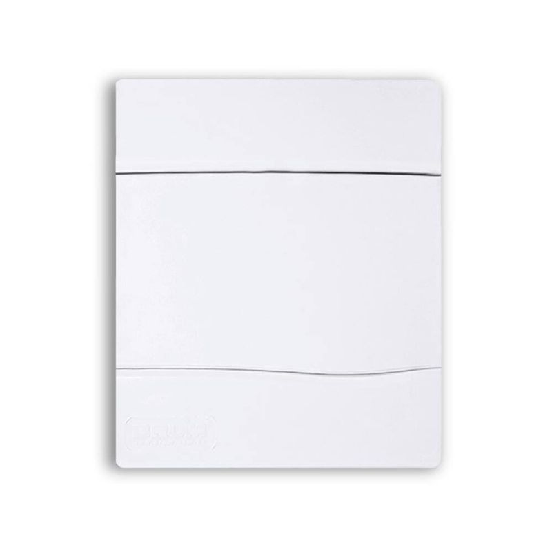 Quadro-PVC-Disjuntor-Embutir-sem-Barramento-para-5-Disjuntores-Branco