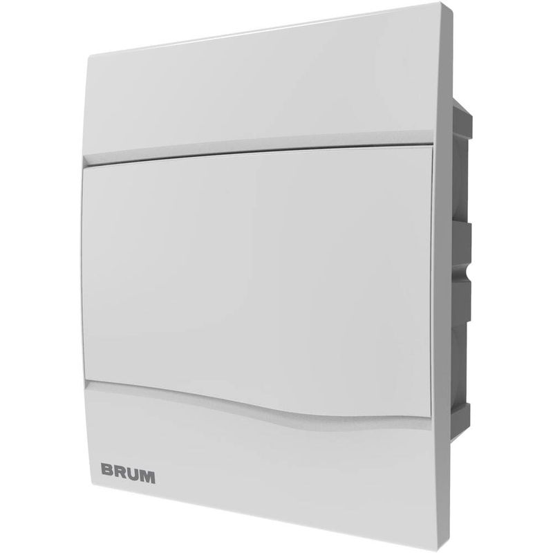 Quadro-PVC-Disjuntor-Embutir-sem-Barramento-para-5-Disjuntores-Branco