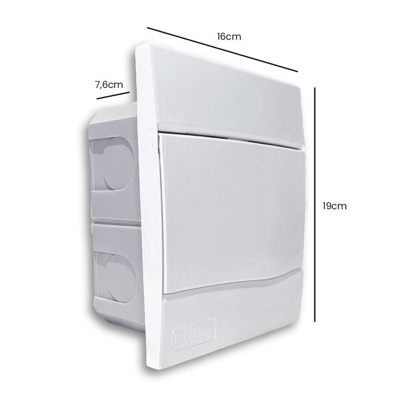 Quadro-PVC-Disjuntor-Embutir-sem-Barramento-para-5-Disjuntores-Branco