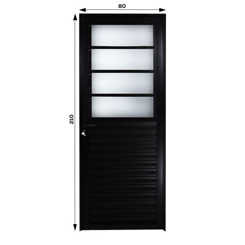 Porta-Basculante-Vidro-Boreal-Aluminio-Preto-Esquerdo-210x80cm