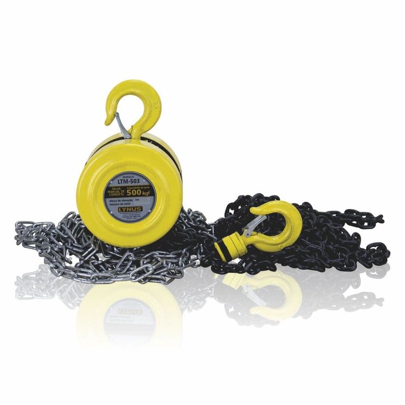 Talha-Manual-500kg-Corrente-3-metros-LTM-503-Lynus