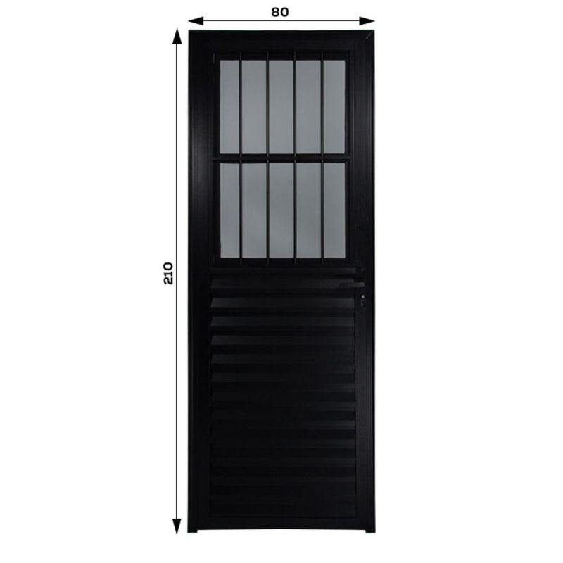 Porta-Postigo-Vidro-Boreal-Aluminio-Preto-Esquerdo-210x80cm