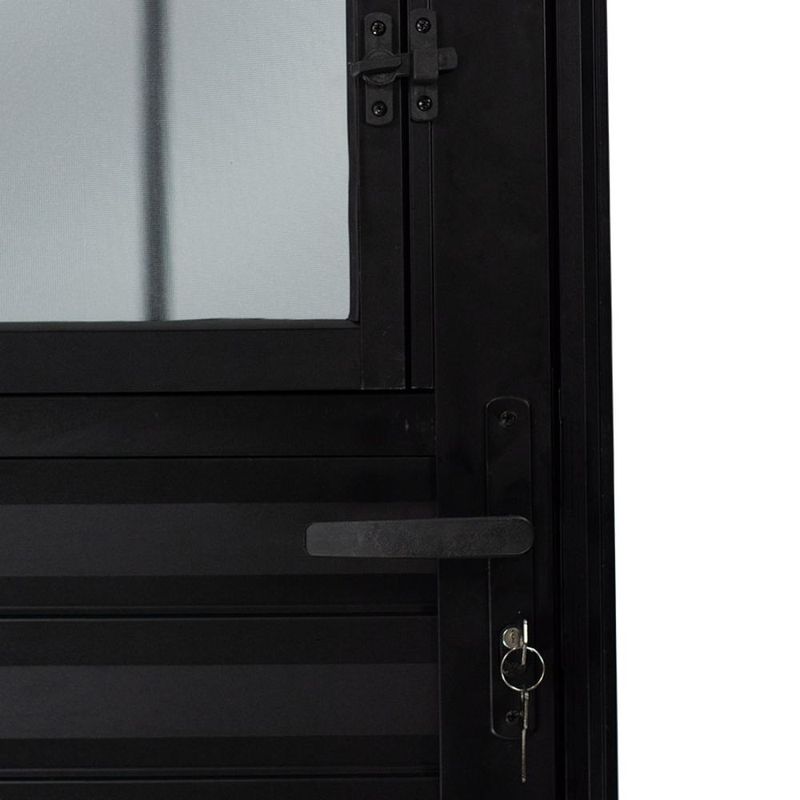 Porta-Postigo-Vidro-Boreal-Aluminio-Preto-Esquerdo-210x80cm