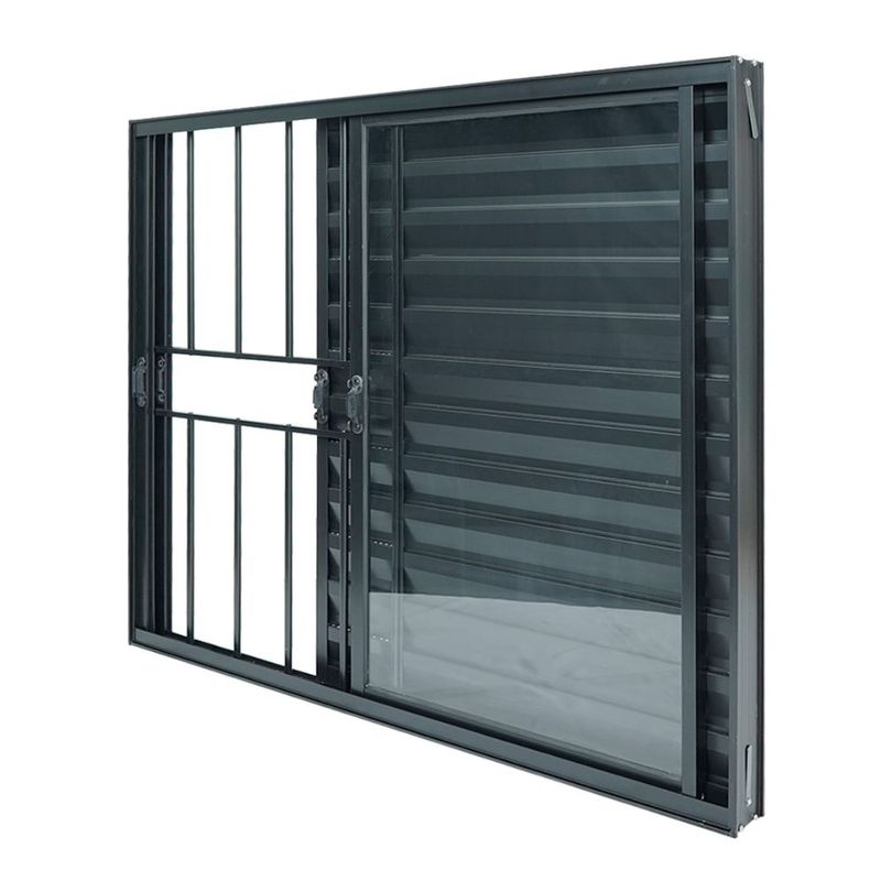 Veneziana-3-Folhas-com-Grade-Aluminio-Preto-100x120cm